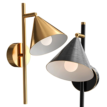 Modern Rigel Wall Lamp: Sleek Design & V-Ray Render 3D model image 1 