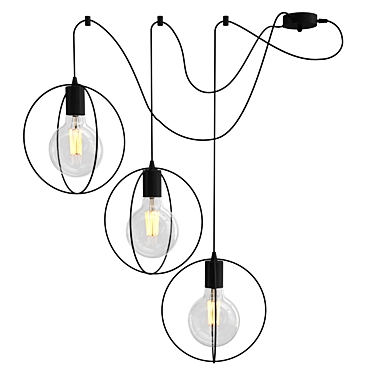 Elegant VITALUCE Pendant Light 3D model image 1 