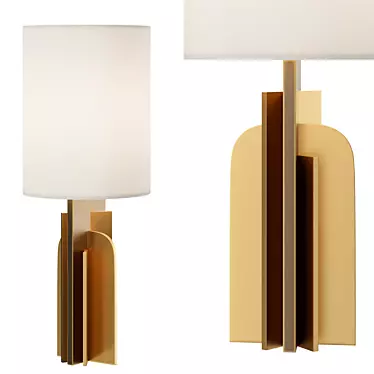 Sleek Designer Table Lamp 3D model image 1 