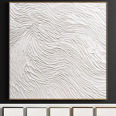 Modern Abstract Plaster Photo Frames 3D model image 1 