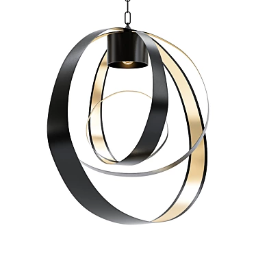 Elegant Lunar Pendant Light 3D model image 1 