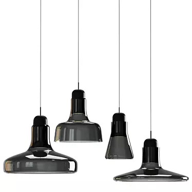 Minimalistic Hanging Lamps: Affordable Elegance 3D model image 1 
