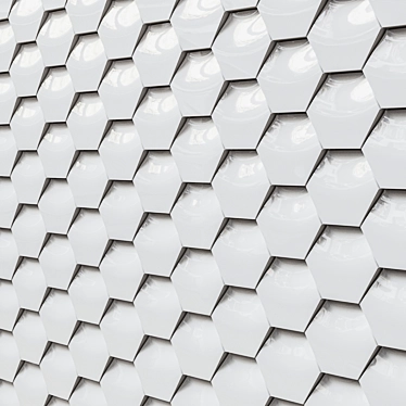 3D Decorative Panel Tiles: Enhance Your Walls 3D model image 1 