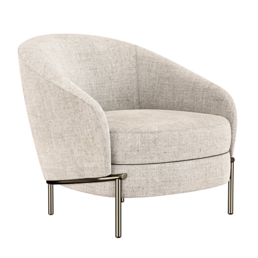 Elegant Lloyd Armchair by Longhi 3D model image 1 