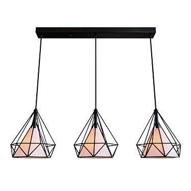 Rinetta Pendant Lamp - Sleek and Stylish 3D model image 1 