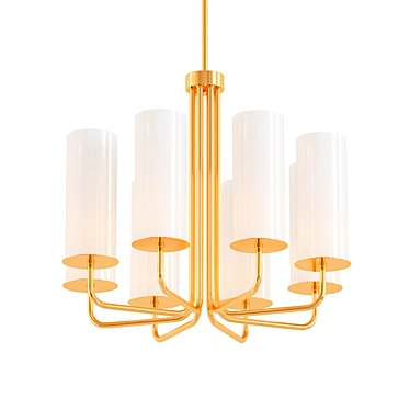 Elegant 8-Light Chandelier 3D model image 1 