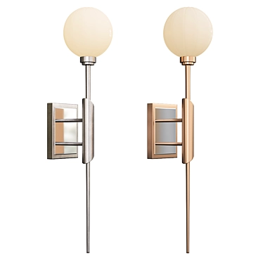 Elegant Tempest Wall Sconce 3D model image 1 