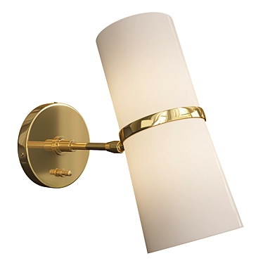 Conifer Short Wall Sconce: Sleek and Stylish Illumination 3D model image 1 