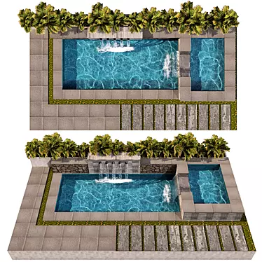 Crystal Clear Water Pool: NO38 3D model image 1 