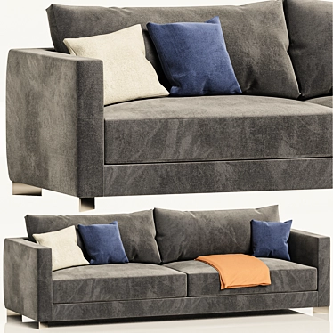 Modern Chic Blum Sofa[RU Translation: Современный стильный диван Блюм] 3D model image 1 