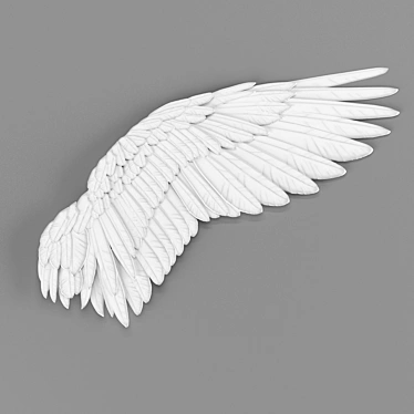 Feathered Elegance: Wing Decor 3D model image 1 