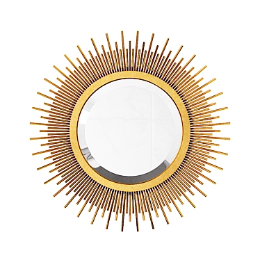 Reflective Sunburst Mirror 3D model image 1 