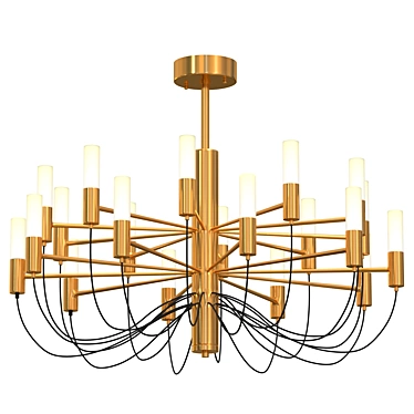 Elegant Tinhesa Light Fixture 3D model image 1 