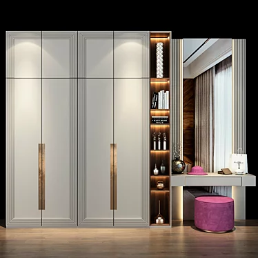 Stylish Storage Solutions for Your Hallway 3D model image 1 