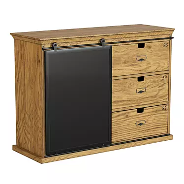 Stylish Germain Sideboard: Perfect Storage Solution 3D model image 1 