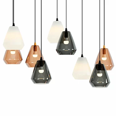 Minimalistic Suspended Lamps: Sleek Illumination 3D model image 1 