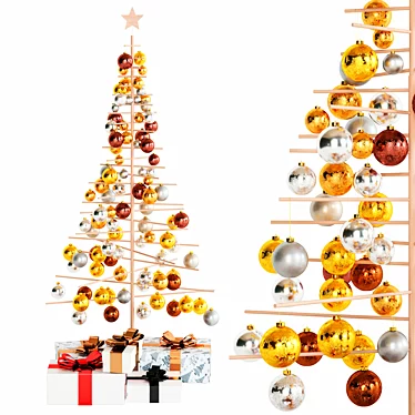 Eco-Style Christmas Trees: Sustainable & Stylish 3D model image 1 