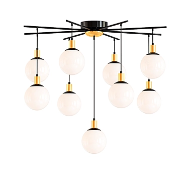 Scandinavian Style LED Ceiling Light 3D model image 1 