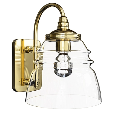 Elegant LADD Single Sconce 3D model image 1 