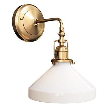 Fairview Single Sconce: Timeless Elegance 3D model image 1 