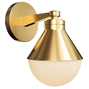 Elegant Blair Wall Sconce 3D model image 1 