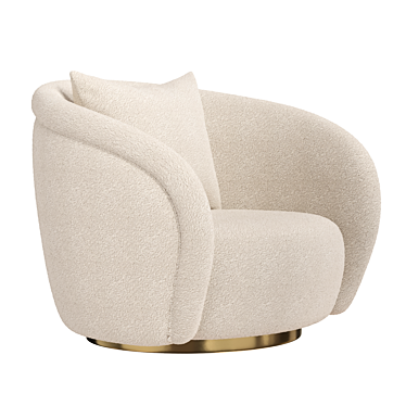 Modern Living Ollie Armchair | Sleek Design, Comfortable Seat 3D model image 1 