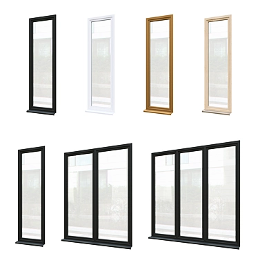 Optimized Exterior Windows v.01 3D model image 1 