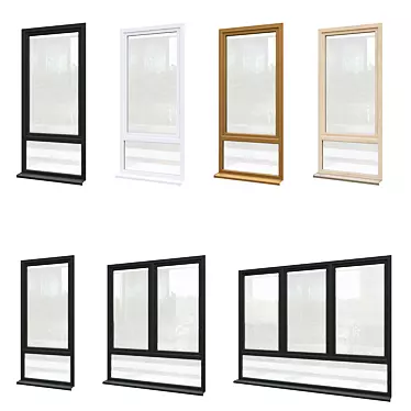 Optimized Exterior Windows V.02 3D model image 1 