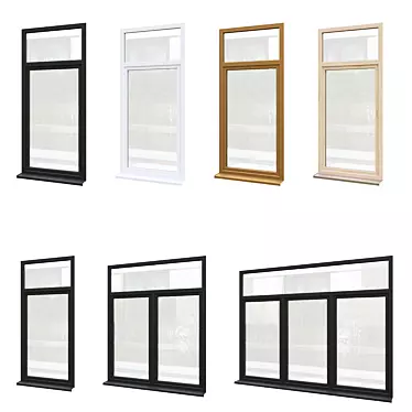 Optimized Exterior Windows v.03 3D model image 1 