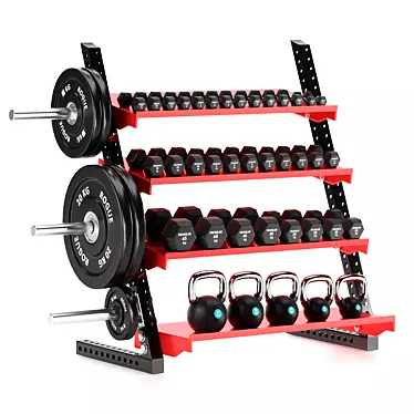 Ultimate Gym Tools Set 3D model image 1 