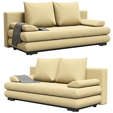 Velvet Leni Leny Sofa: Luxurious Comfort for Your Living Space 3D model image 1 