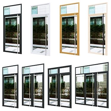 Optimized Exterior Doors Pack 3D model image 1 