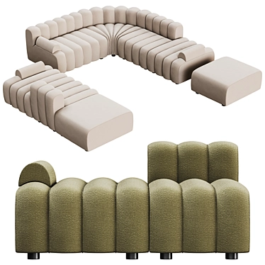 Modular Sofa Collection by NORR11 3D model image 1 