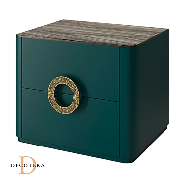 Elegant Elizabeth Bedside Table | DECOTEKA 3D model image 1 