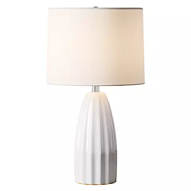 Elegant Ella Ceramic Table Lamp 3D model image 1 