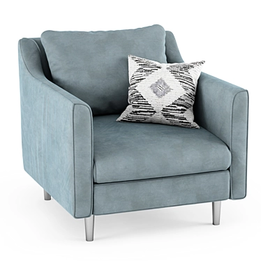 Sleek Sally Armchair - Modern Comfort 3D model image 1 