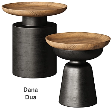 Title: DANA DUA Black Coffee Table 3D model image 1 