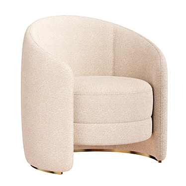 Stylish Calder Armchair: Modern Design, Quality Craftsmanship 3D model image 1 
