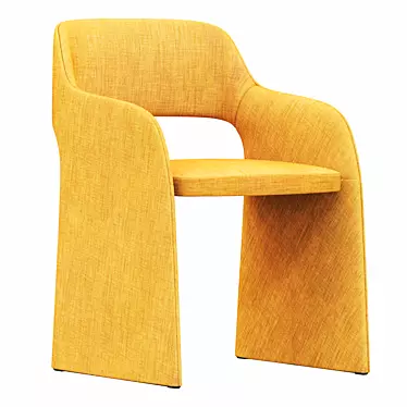 Comfy Fabric Chair: The Perfect Blend of Style and Comfort 3D model image 1 