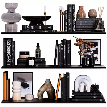 Elegant Decor Shelves 3D model image 1 