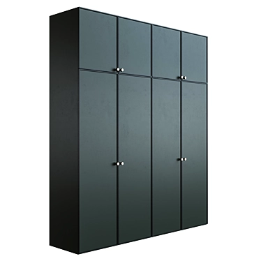 Stylish Illuminated Wardrobe: Cupboard MY 71 3D model image 1 