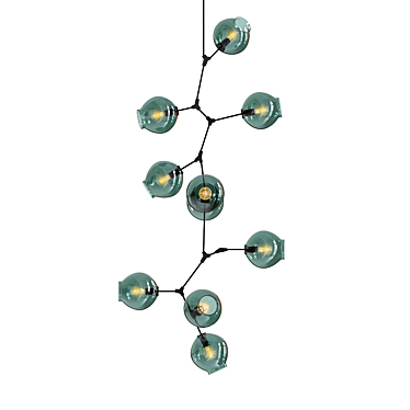 Modern Branching Bubble Chandelier 3D model image 1 
