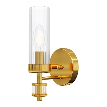 Vintage-inspired Wall Sconce Aesthetic 3D model image 1 