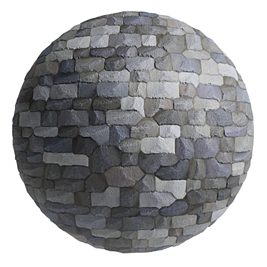 Wild Slate Stone Wall Decor - 4k PBR 3D model image 1 