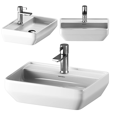 D-Neo 2: Modern Handrinse Basin by Duravit 3D model image 1 