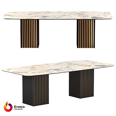 Kronco Rain Ceramic Dining Table 3D model image 1 