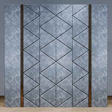Fabric Headboard: Stylish Decor Panel 3D model image 1 