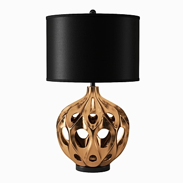 Elegant Safavieh Regina Ceramic Lamp 3D model image 1 