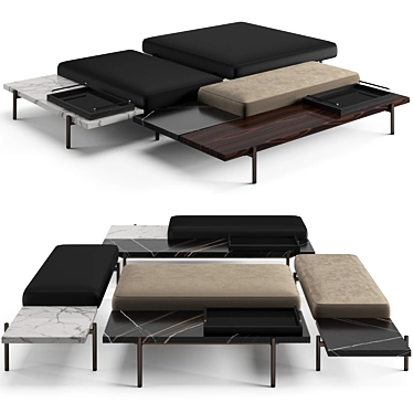 Minotti Superquadra benches set