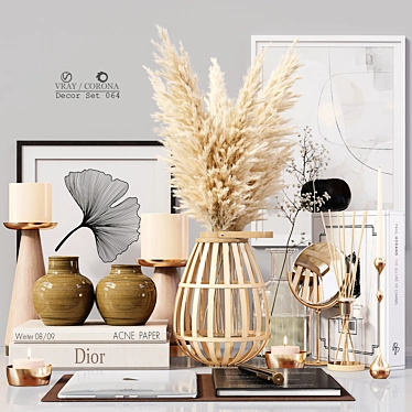 Elegant Decor Set 064: High Quality, Detailed Design 3D model image 1 